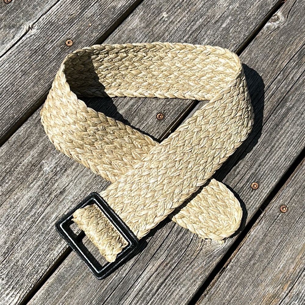 Club Monaco Mina Raffia Cincher Belt